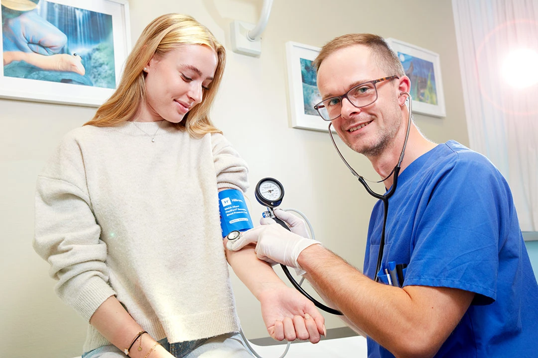 MFA beim Blutdruckmessen