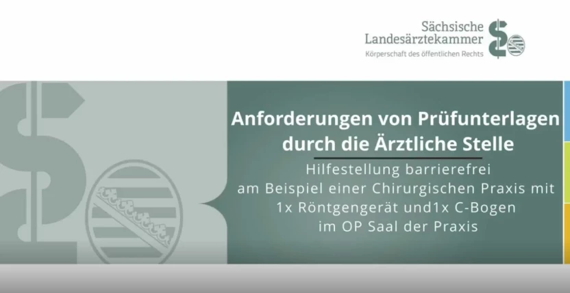 Video: Anforderungen von Prüfungsunterlagen durch die ärztliche Stelle