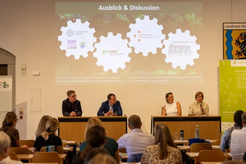 Podium beim Netzwerktreffen