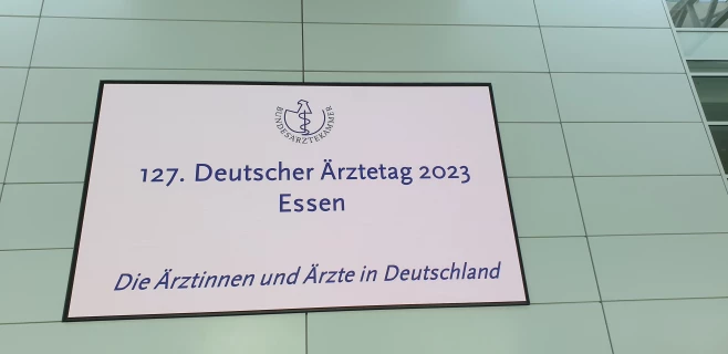 127. Deutscher Ärztetag Begrüßungsschild