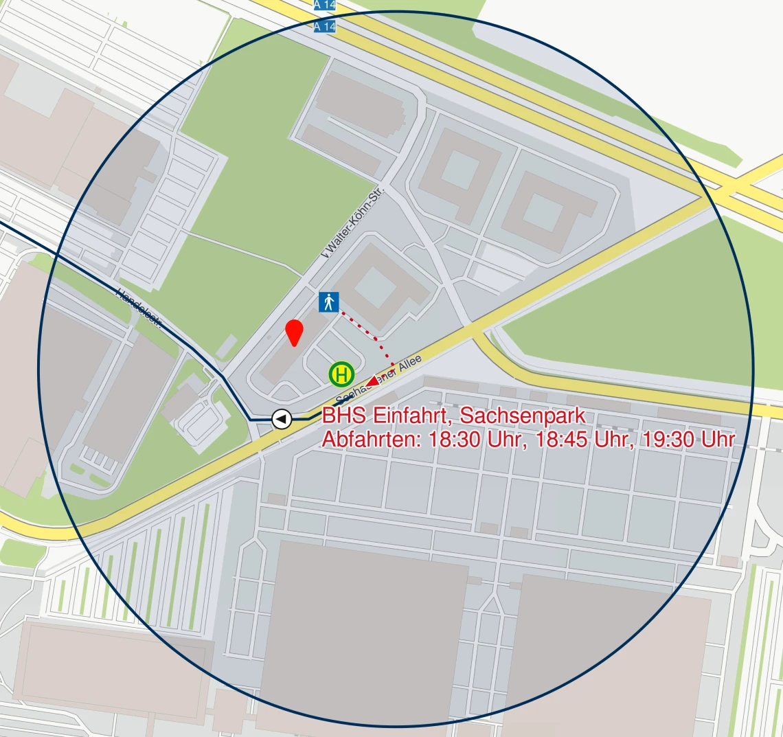Lageplan Sachsenpark-Hotel