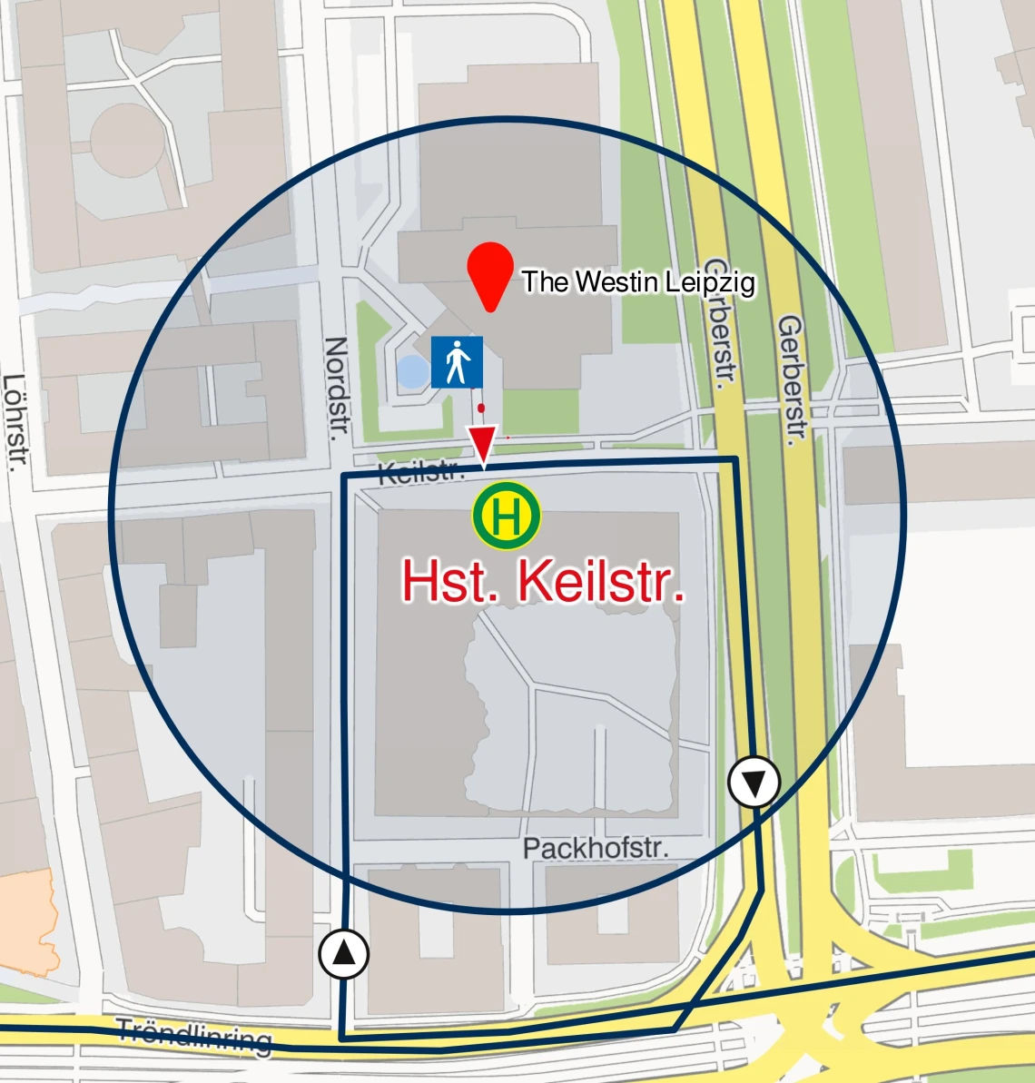 Lageplan Westin