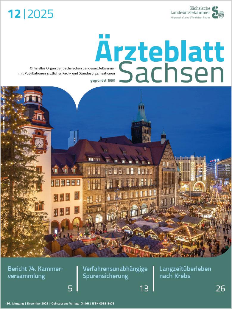 Blick auf den Weihnachtsmarkt in Chemnitz