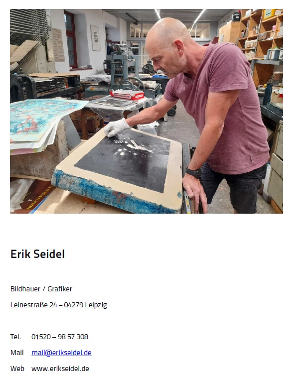 Erik Seidel - Bildhauer / Grafiker